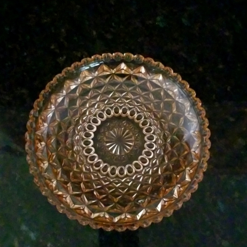 Beautiful vintage cut glass dish